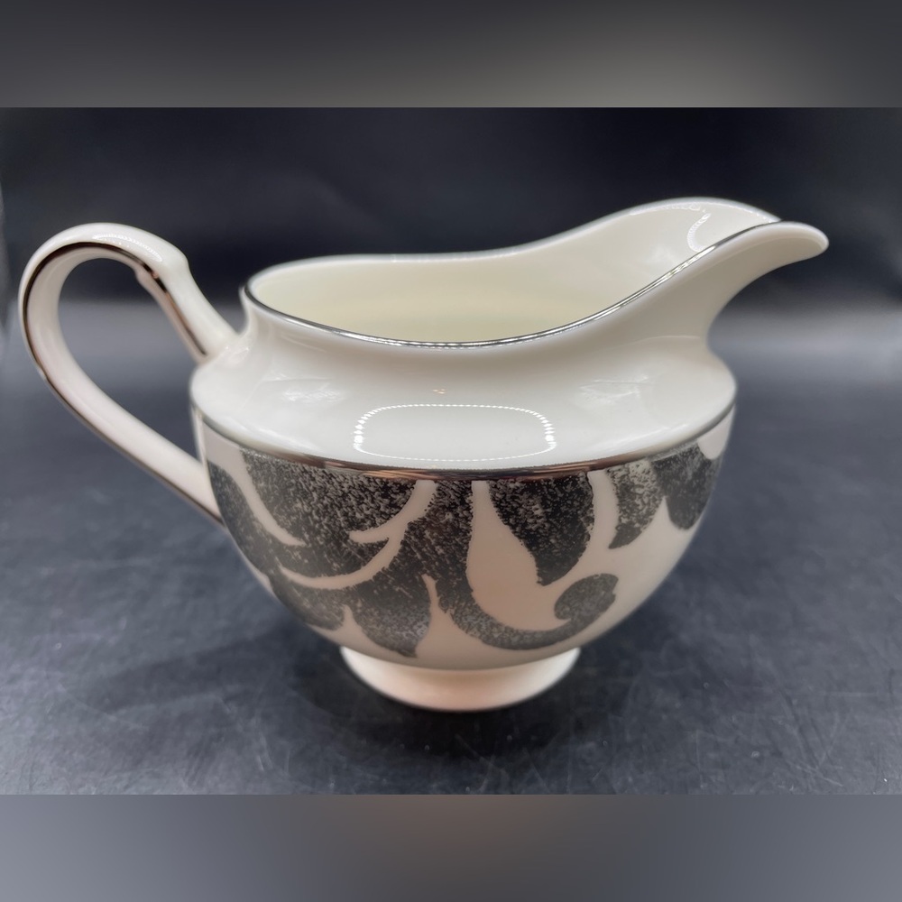 NWT Lenox Silver Applique 10 Ounce Creamer, Hard to Find